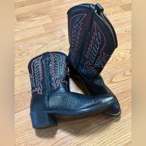 Kid Durango Lizard western boots size 2D